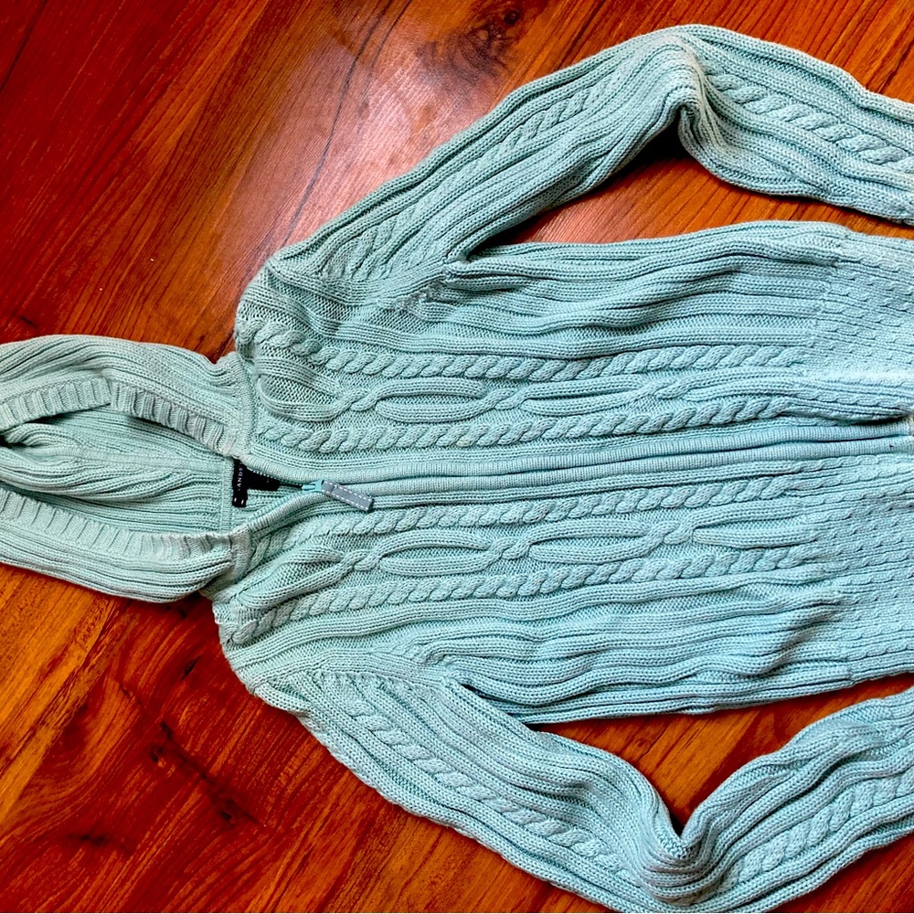 Lands End Cable Sweater Girls M